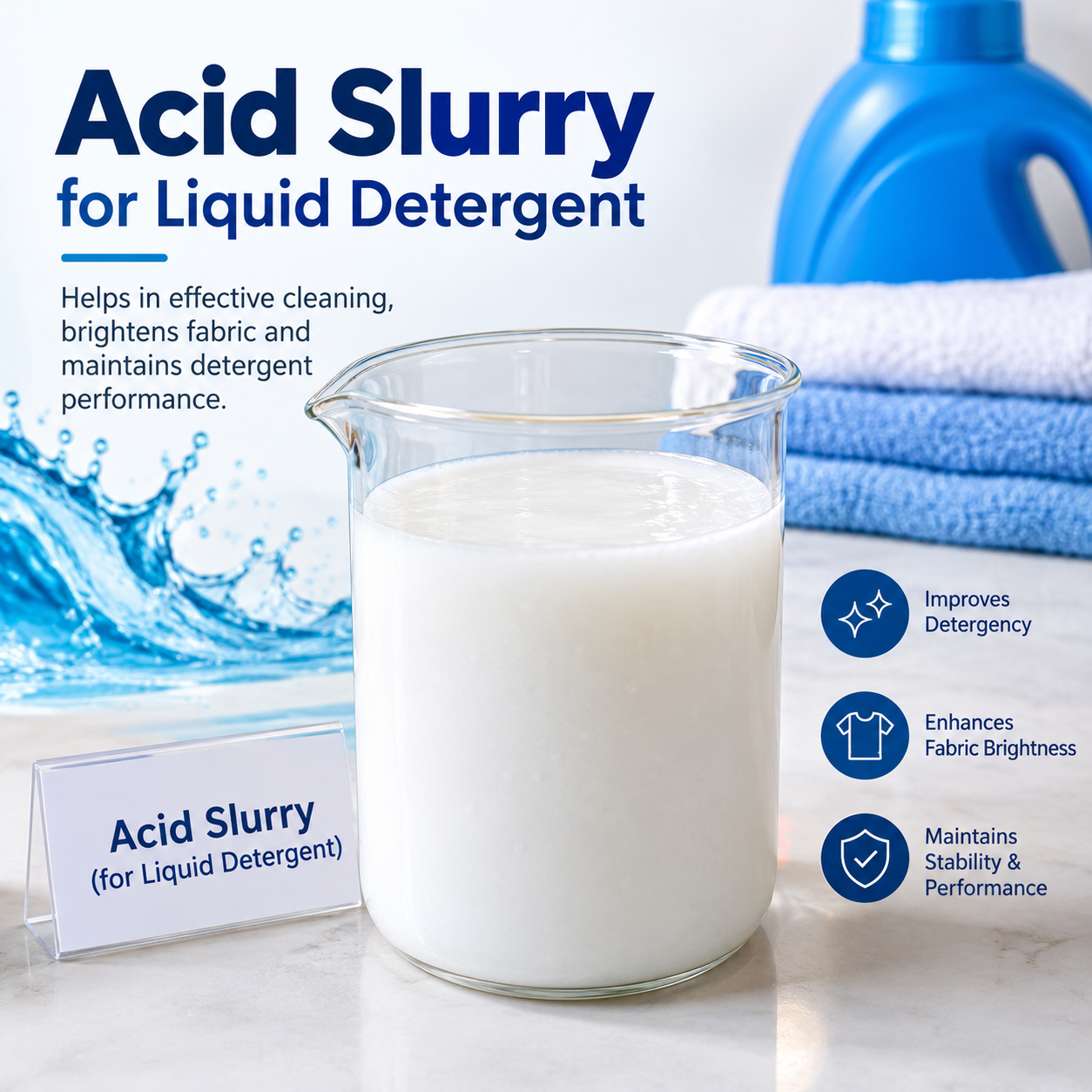 Acid Slurry for Liquid Detergent